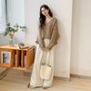 MOCANA Women's V-Neck Loose Knit Sweater