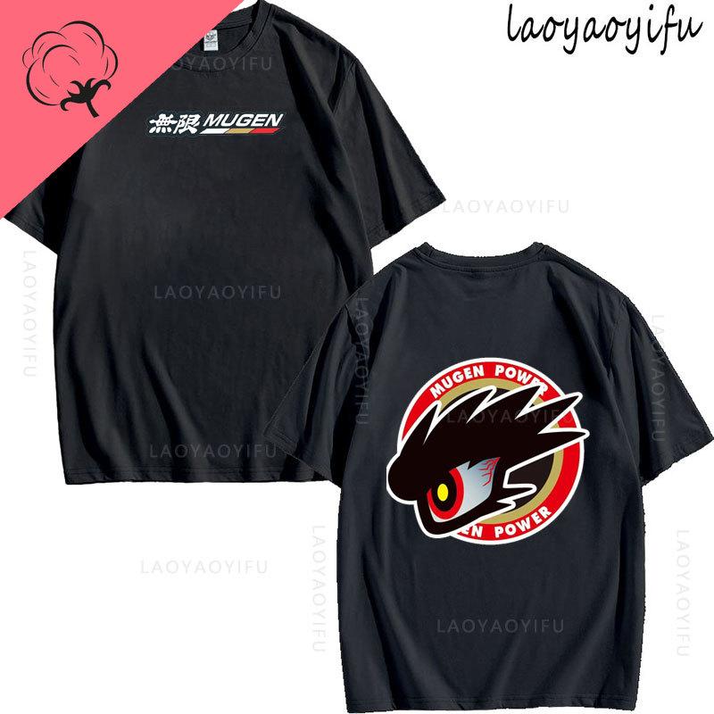 JDM Modified Car MUGEN POWER Theme 100Cotton Summer TShirt Printed Fashion Mens Womens Fashion High Quality Oneck Casual