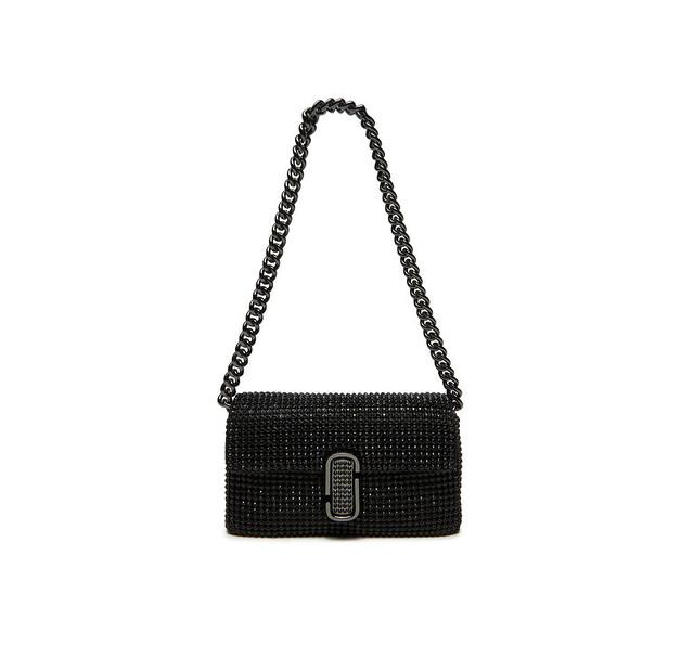 Сумочка Marc Jacobs The Rhinestone J Marc Mini Shoulder Bag H912M06RE22 чёрный