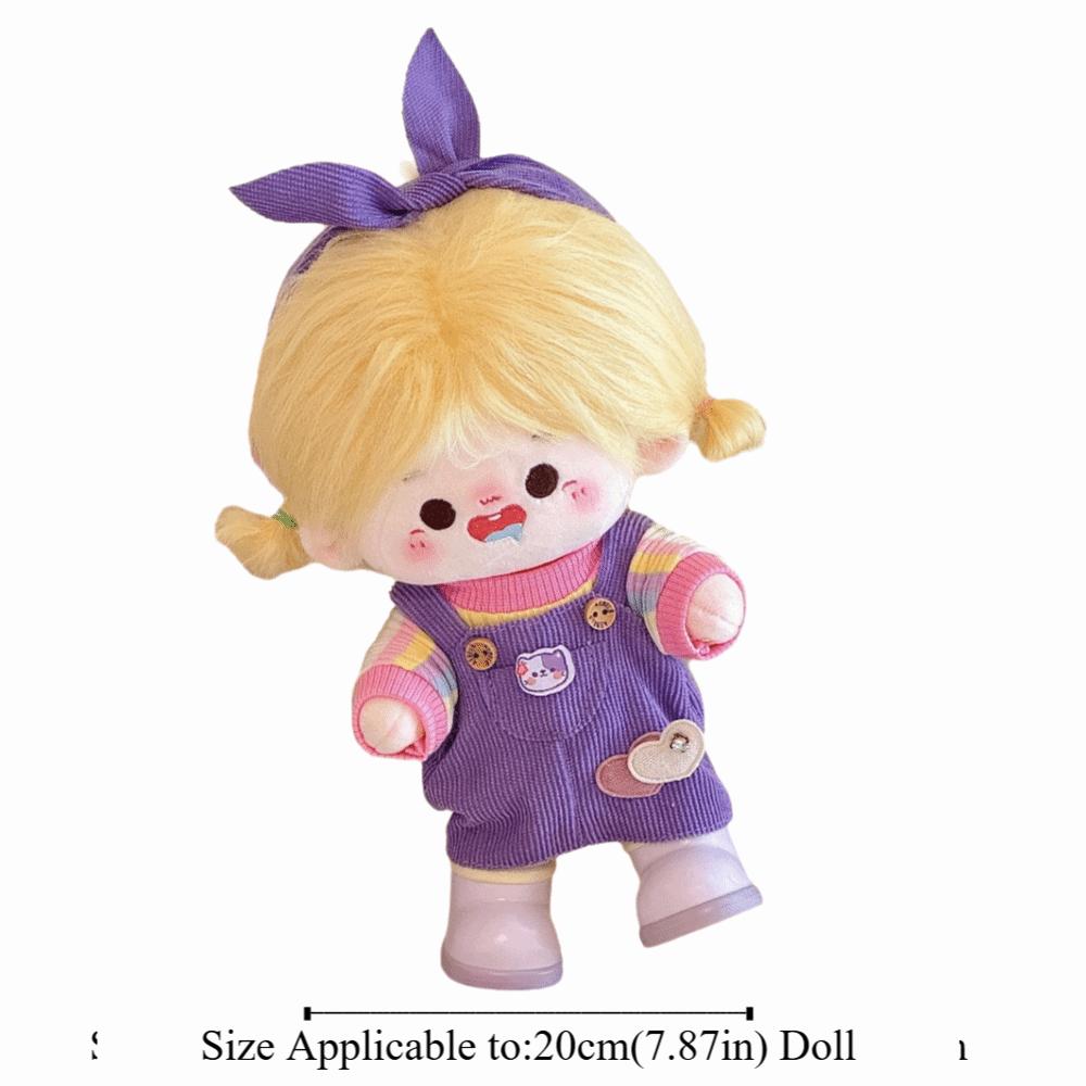 Cotton Material Doll Clothes Multicolor Miniature Dress House Accessories Doll Cap  Changing Game