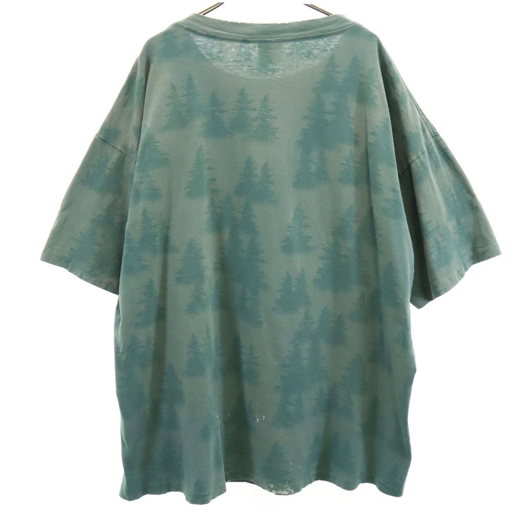 PRAIRIE MOUNTAIN 90s Made in USA Old Print Short sleeve T-shirt Men's Used