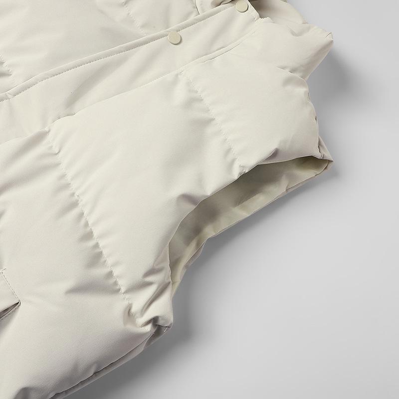 Men's Down Cotton Solid Color Winter Vest - Trendy, Loose, Thick, Warm, Versatile Outerwear for Couples