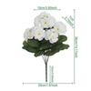 Artificial Geranium Flower Bouquet Outdoor UV Resistant Simulation Flowers Home Decor For Garden Festival Party Ornaments