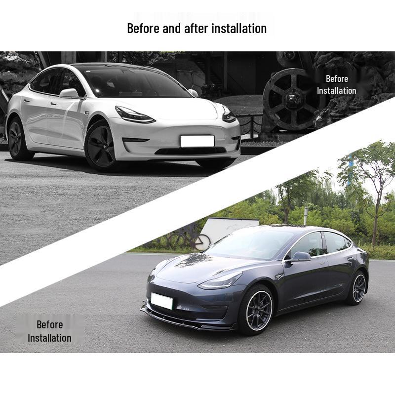 2017-2022 Tesla Model 3 Front Lip Spoiler Upgrade
