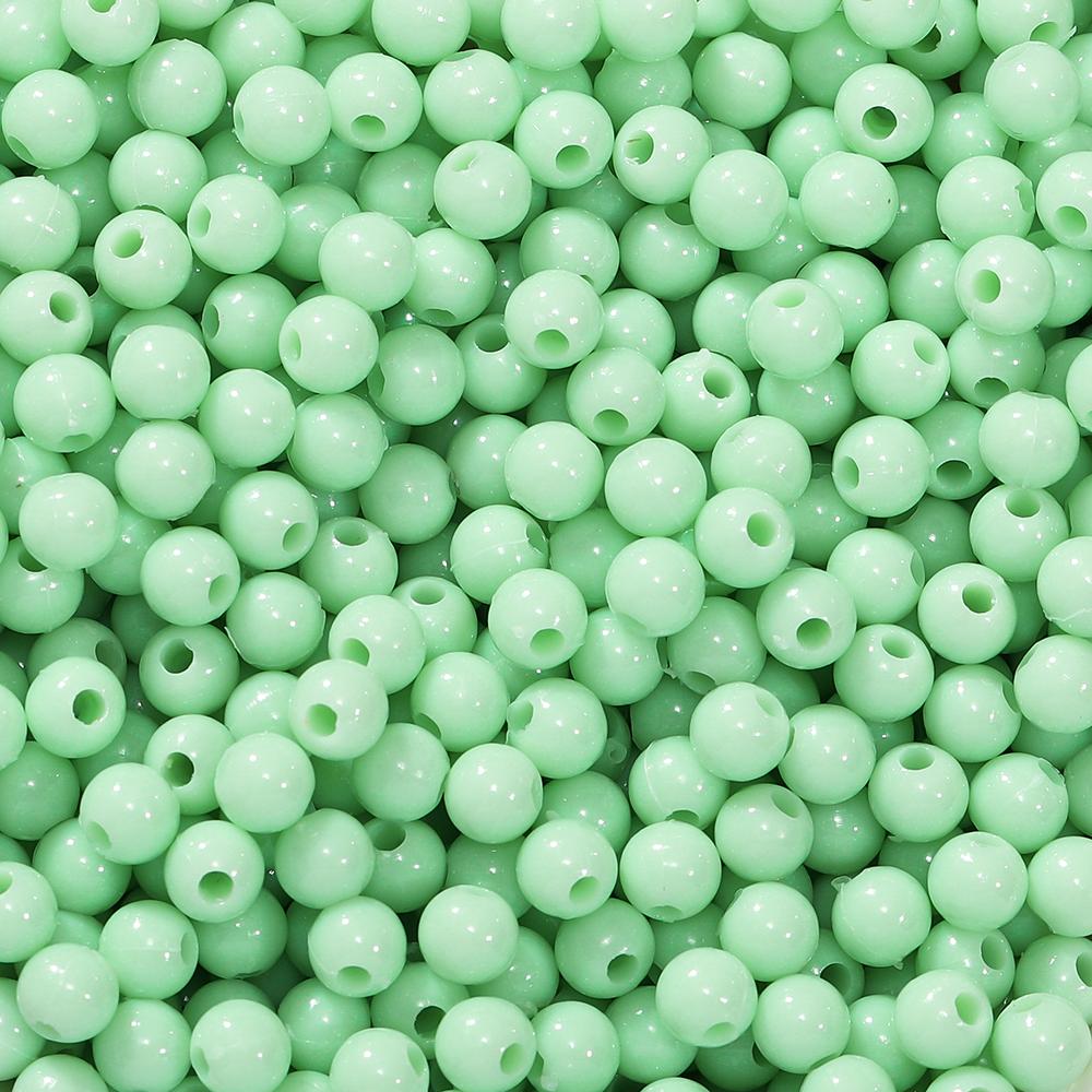 10g/lot 4mm Multicolor Acrylic Round Shape Loose Spacer Beads for Diy Handmade Necklace Earring Jewelry Making Accessories