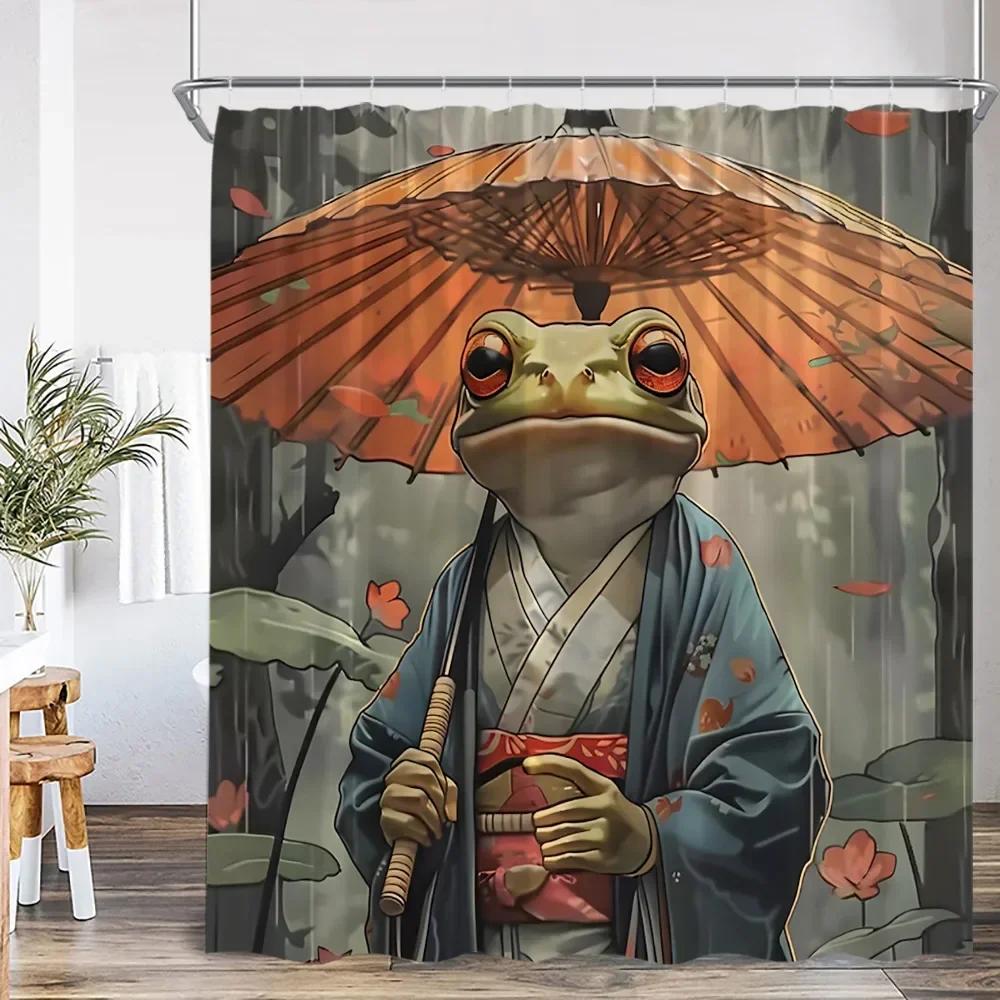 Japanese Style Shower Curtain Koi Cherry Blossom Bathroom Decorations Vintage Bathroom Bathtub Shower Curtain