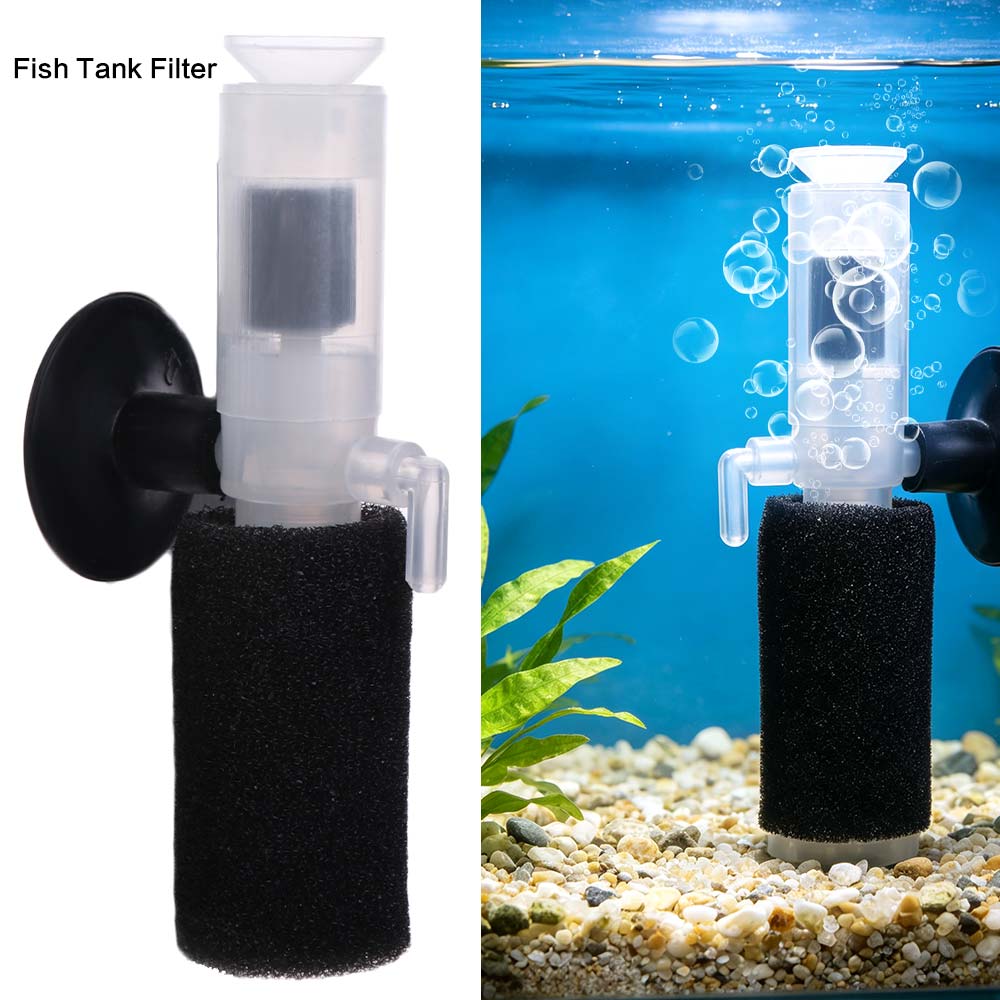 Mini Aquarium Water Purifier Ultra-quiet Fish Tank Sponge Filter Pumps Increase Oxygen
