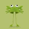 Ruffian Baby Monster Shrek Knitted Pullover Autumn and Winter Devil Long Braid Cartoon Handmade Wool Hat Tide