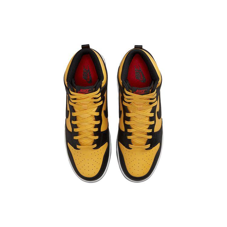 Nike Dunk High Retro Bruce Lee Herre Sneakers Gul University-Gull Hvit DD1399-700