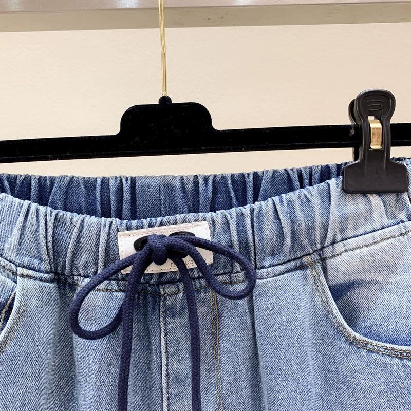 Jeans Extra Grandes para Mujer, Pantalones Haren Casuales Elásticos de Cintura Alta, Pantalones para Gorditas MM Plus