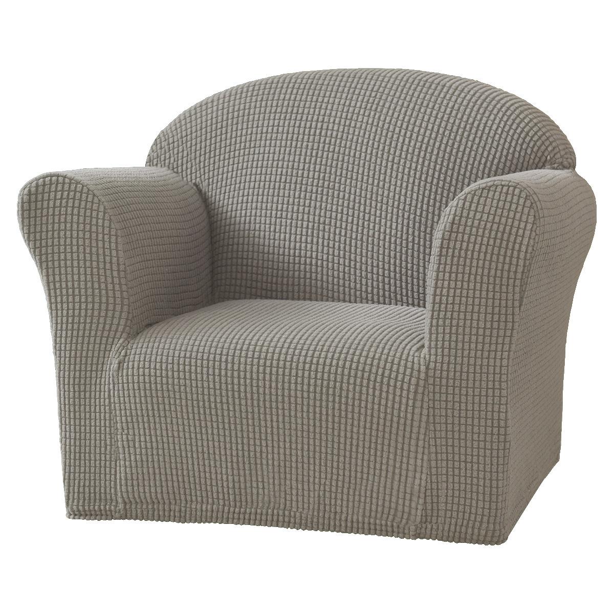 

Elastic Fleece Kids Sofa Cover: Solid Color Minimalist Protector for Small Sofas Single Piece
