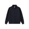 Unisex Zip-Up Stand Collar Cardigan Sweatshirt 400G Heavyweight Loose Casual Top