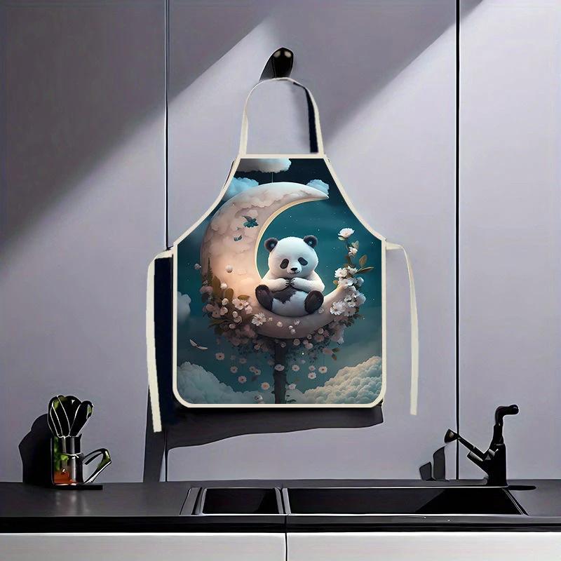 Chinese Style Chinese Style Classic Apron Adult Sleeveless Kitchen Cleaning Home Baking Waist Bib 38X47cm