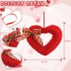 Festival Wedding Party Heart Shaped Plastic Decorative Wreath Front Door Valentine's Wreath