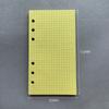 50 Sheets A6 Colorful Grid Loose Leaf Notebook Refill Spiral Binder Inner Page Line Blank craft Grid Inside Paper Stationery
