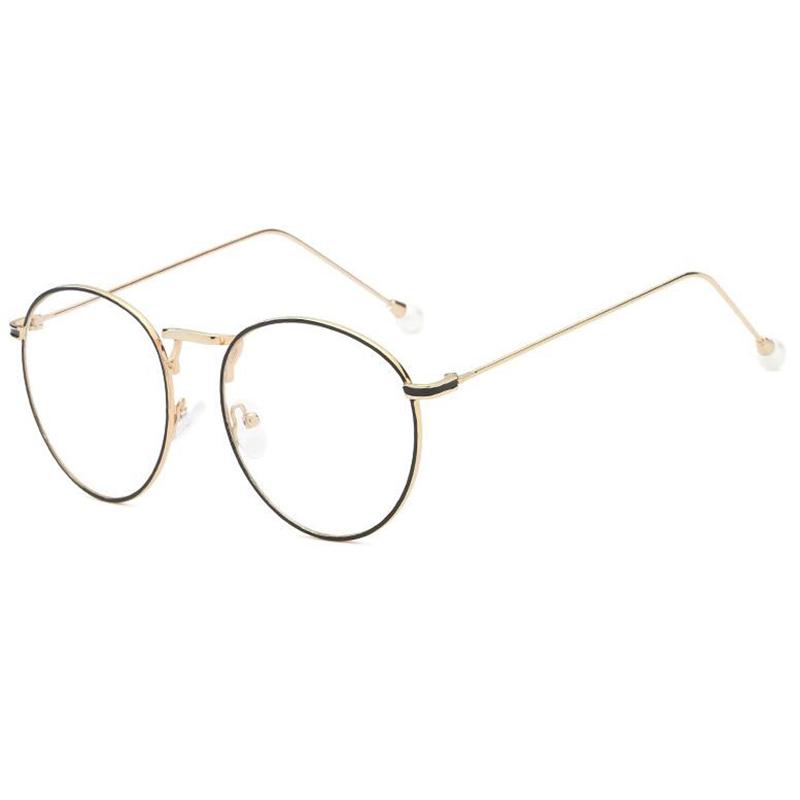 

Diopter Sph 0 -0.5 -1 -1.5 -2 -2.5 -3 -3.5 -4 -4.5 -5 -5.5 -6.0 Women Round Metal Frame Fashion Pearl Eyewear Myopia Glasses 0