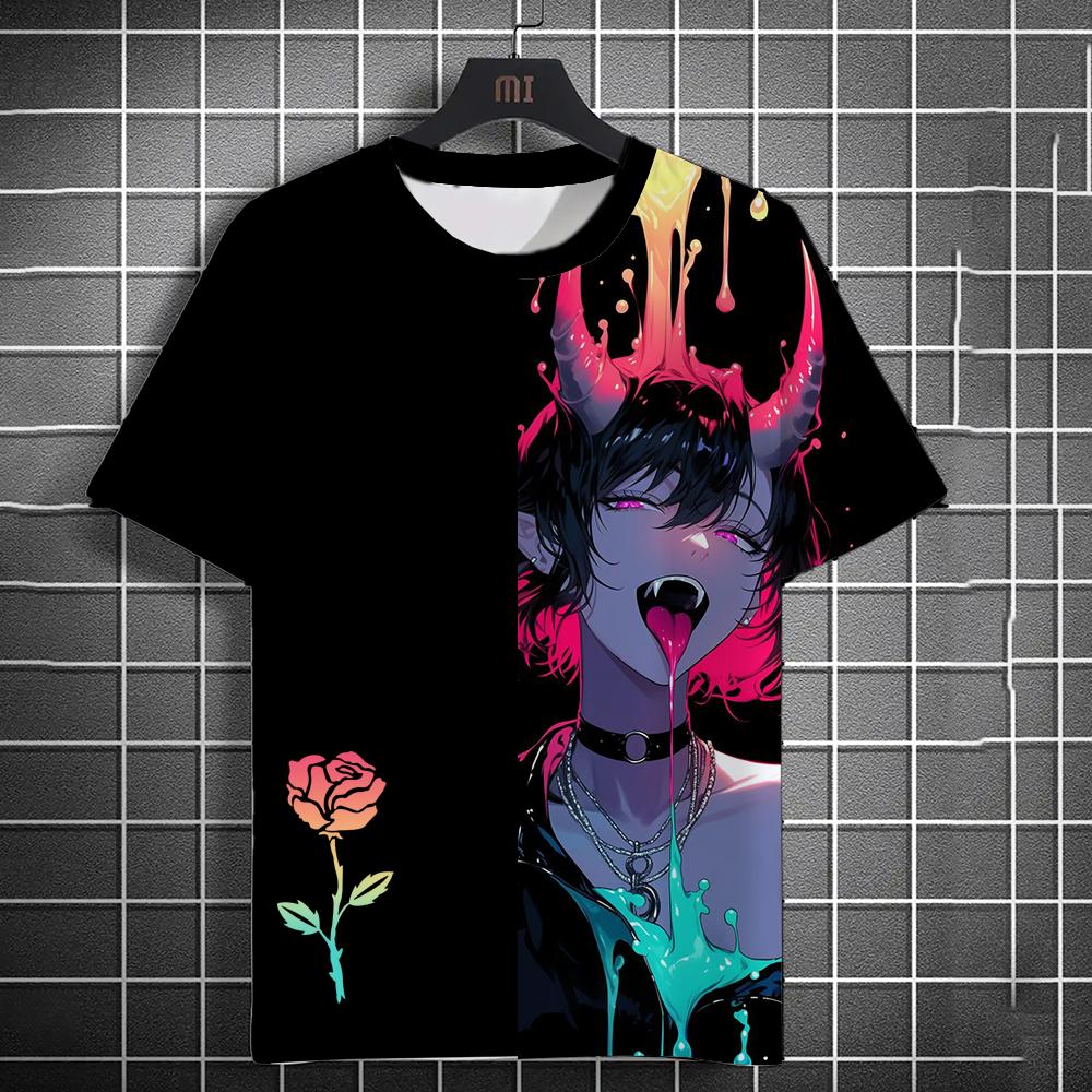 2024 летняя новая мужская летняя повседневная футболка в старинном стиле с 3D-принтом — фото 6