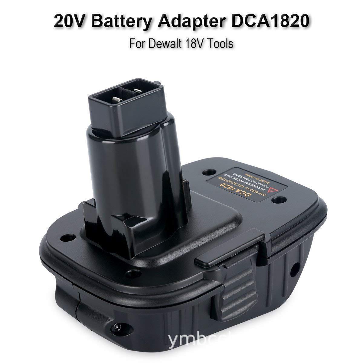 Адаптер DM18D BPS18D DCA1820 для литий-ионных аккумуляторов DeWalt/Milwaukee на никелевые аккумуляторы 18 В. DCA1820