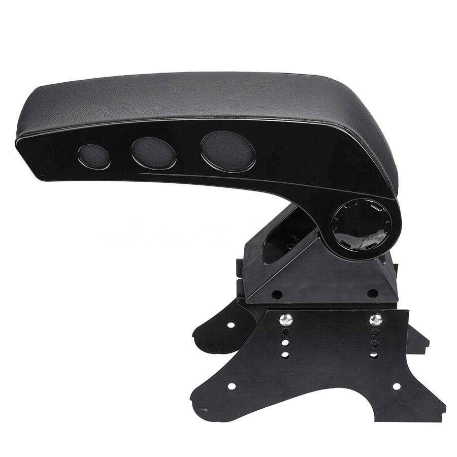 Universal Car Van Truck Adjustable Central Console Armrest Storage Box Arm Rest