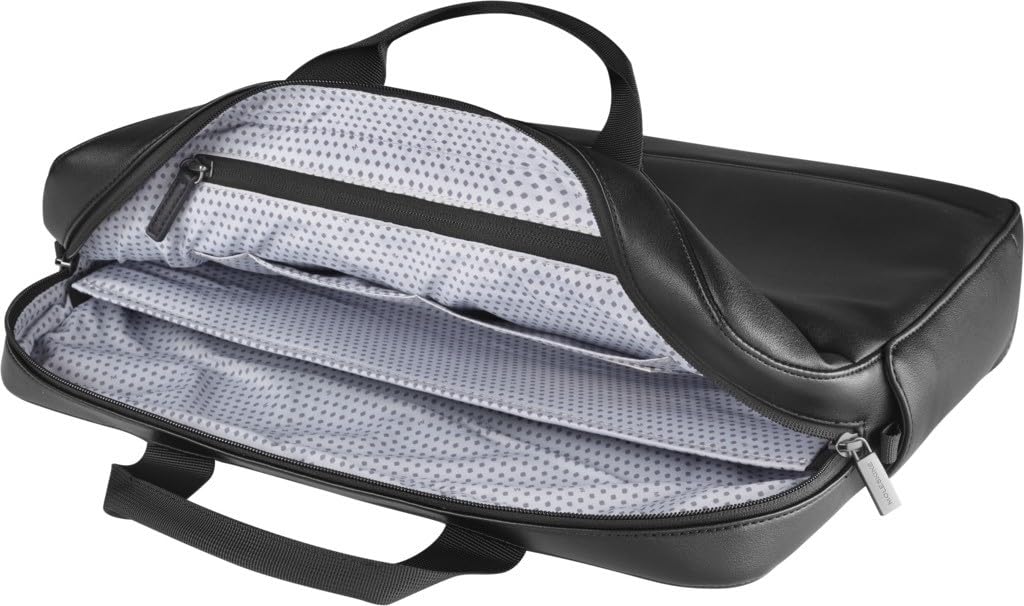 Moleskine Classic Slim Briefcase, Men's, Black, Fits 15-inch Laptop, Includes Shoulder Strap