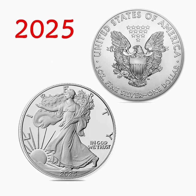 Vintage Liberty Eagle Commemorative Coin Alloy Replica Craft Coin, Collectible Souvenir Gift for Hobby Decoration