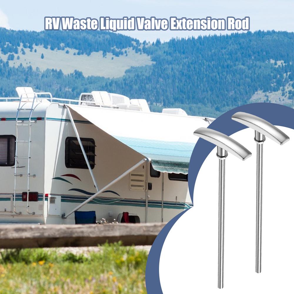 RV Ablassventil Griff Ersatzset Einstellbarer RV Abwasserventilgriff Ersatz RV Abwasserventil Verlängerungsstange Für Standard