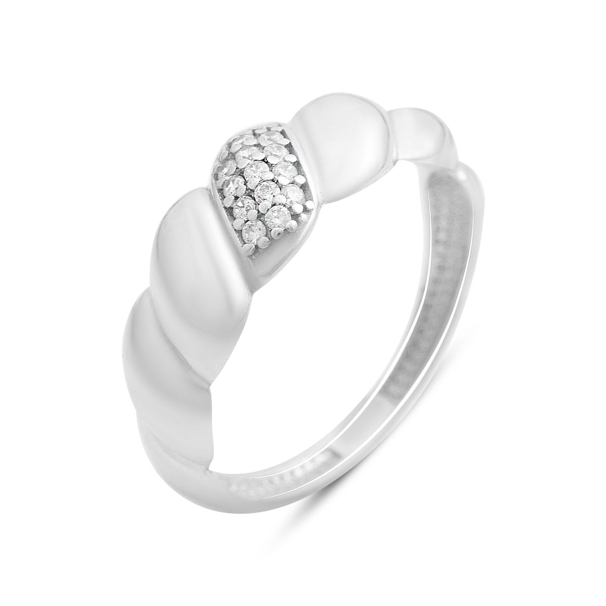 

Silver ring with cubic zirconia, item weight 1.55 g (2209454) 16.5 білий
