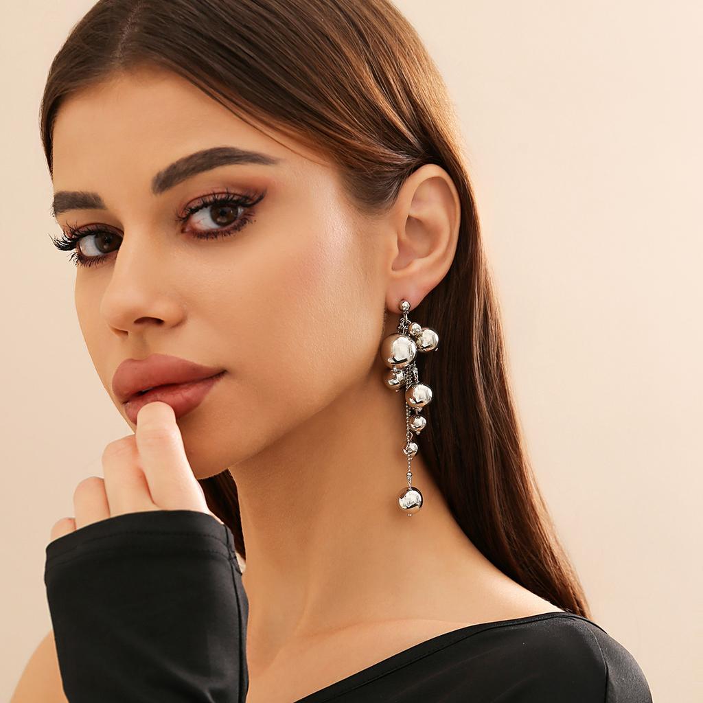 Niche Design Faux Pearl Tassel Temperament Earrings French Elegant Romantic Long Earrings Party Daily Commuting Women's Jewelry