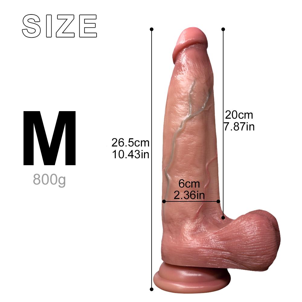 UltraReal Super Giant Lifelike Dildo dvojité tekuté silikonové, hyperrealistické, extra silné a dlouhé, ženský masturbátor pro hluboké potěšení, hračka pro dospělé pro ženy