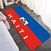 Vintage Haiti Haitian Flag Hallway Carpet Non-Slip Laundry Room Mat Laundry Decor Balcony Child Living Room Toilet Rug