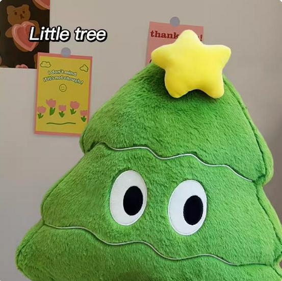Creative Starry-Eyed Christmas Tree Plush Pillow Ornament Gift Doll