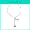 Magnifique Collier Pendentif Étoile Lune Style Européen et Américain Pour les Amateurs de Mode
