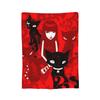 Cartoon E-Emily the Strange Fleece Throw Blanket Cats Blanket for Bed Car Super Warm Quilt,