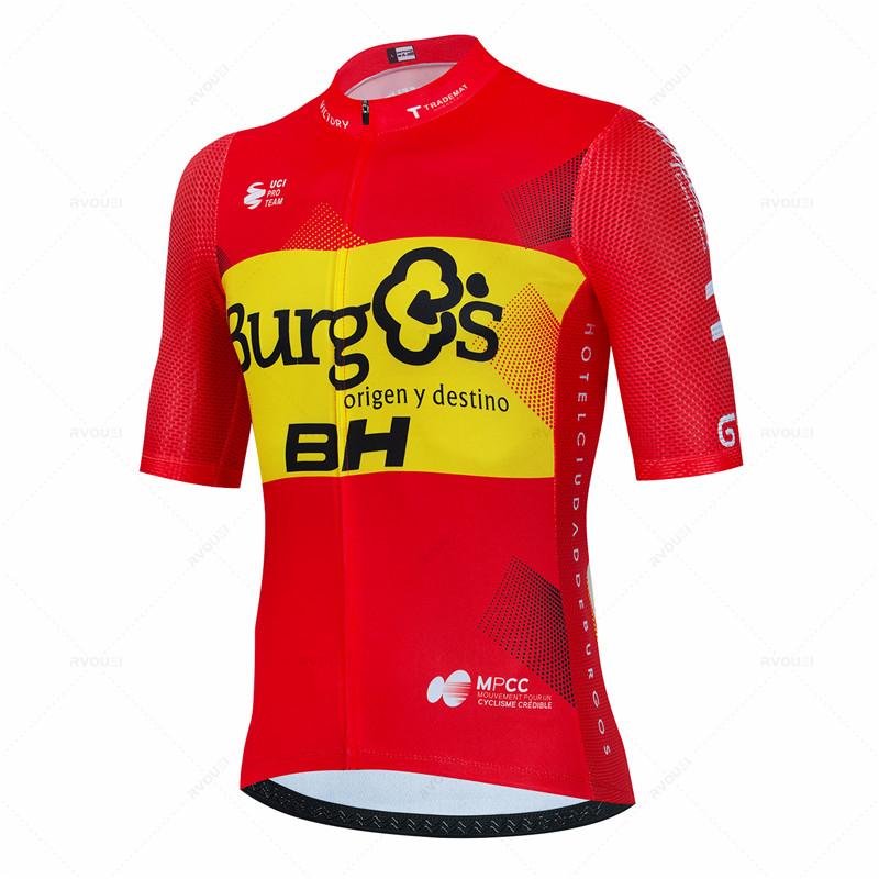 BH Burgs Team 2026 Cycling Jersey 19D Bike Shorts Set Ropa Ciclismo Mens MTB Summer Quick Dry Bicycle Maillot Pants Clothing