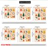 2pcs 2D flat printing Happy Christmas Party Curtains Christmas Holiday Cute Cartoon Digital Printed Polyester Drapes Party