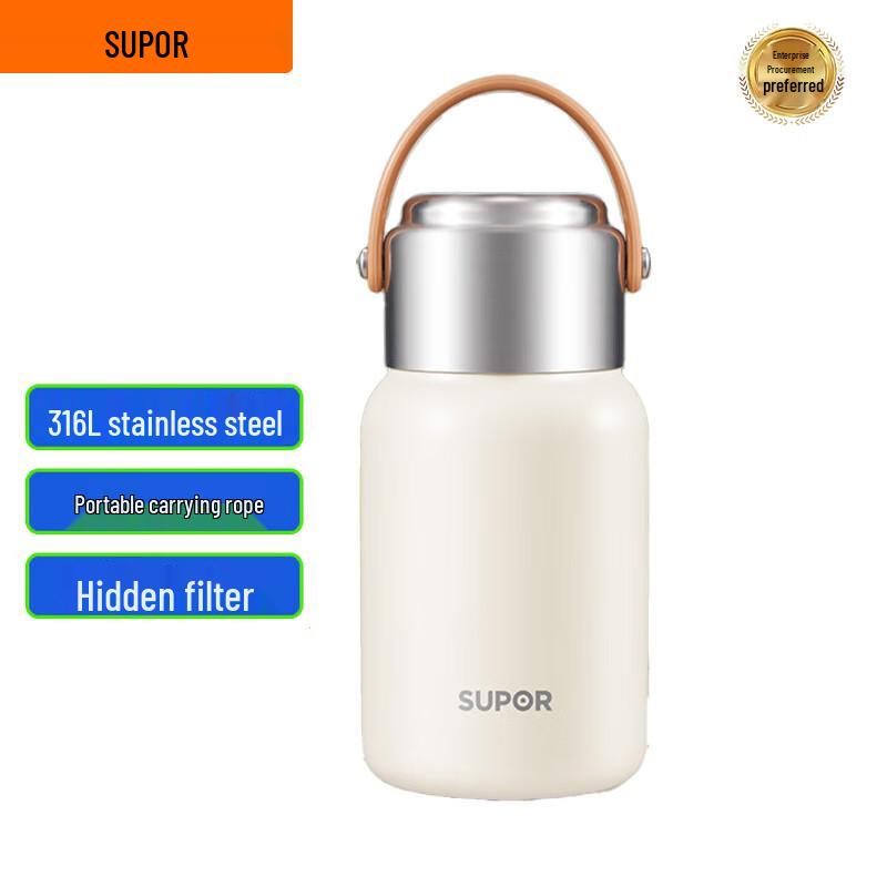 SUPOR 316L Stainless Steel Dual-Use Insulated Bottle 700mL KCV70BK10