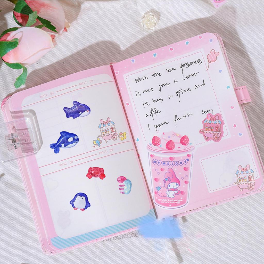 KRGNPLE 2026 New Drop 3D Puffy Stickers with Exquisite Perfect for Planner Creative and Cute Gifts Model, Store-Quality, 2-Pack Stickers, Patterns,