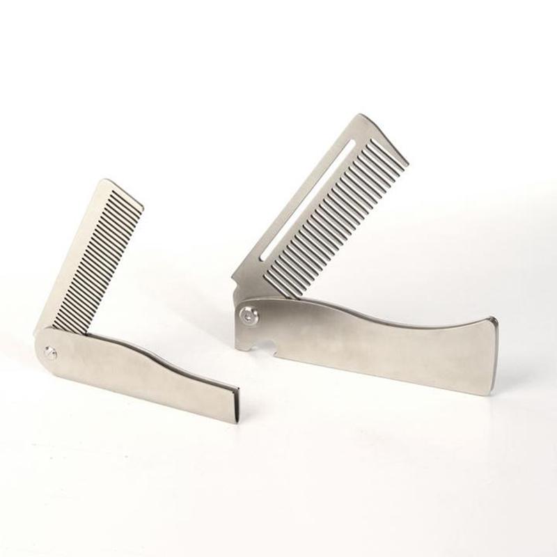 1Pcs Portable Beard Combs Portable Folding Pocket Combs For Men Oil Head Hair Styling Product Combs For Man Women