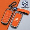Für VOLKSWAGEN VW Leder Auto Schlüsselhülle Abdeckung Schale für Volkswagen VW CC Passat B6 B7 Passat 3C CC Maogotan R36 B5 B7L Schutzhülle