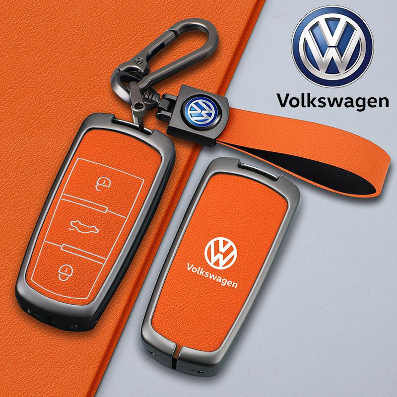 Für VOLKSWAGEN VW Leder Auto Schlüsselhülle Abdeckung Schale für Volkswagen VW CC Passat B6 B7 Passat 3C CC Maogotan R36 B5 B7L Schutzhülle