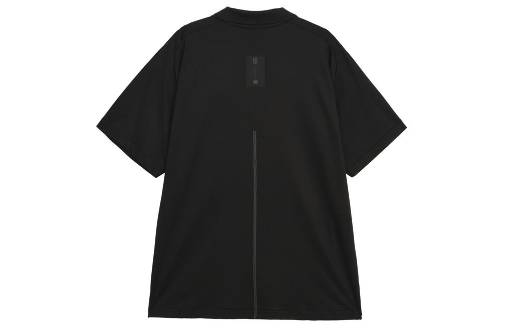 Adidas Polo Shirts Men's Black Polo Collar Moderate Straight Fit JE6665