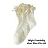 Cotton Mid-Calf Socks White Lace Princess Socks Sweet Lolita Socks  for Women