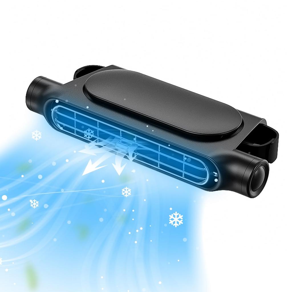 MACOLAUDER Car Chair Wall Fan, Clip Type, 3-Step Air Flow, USB Car Seat Fan,