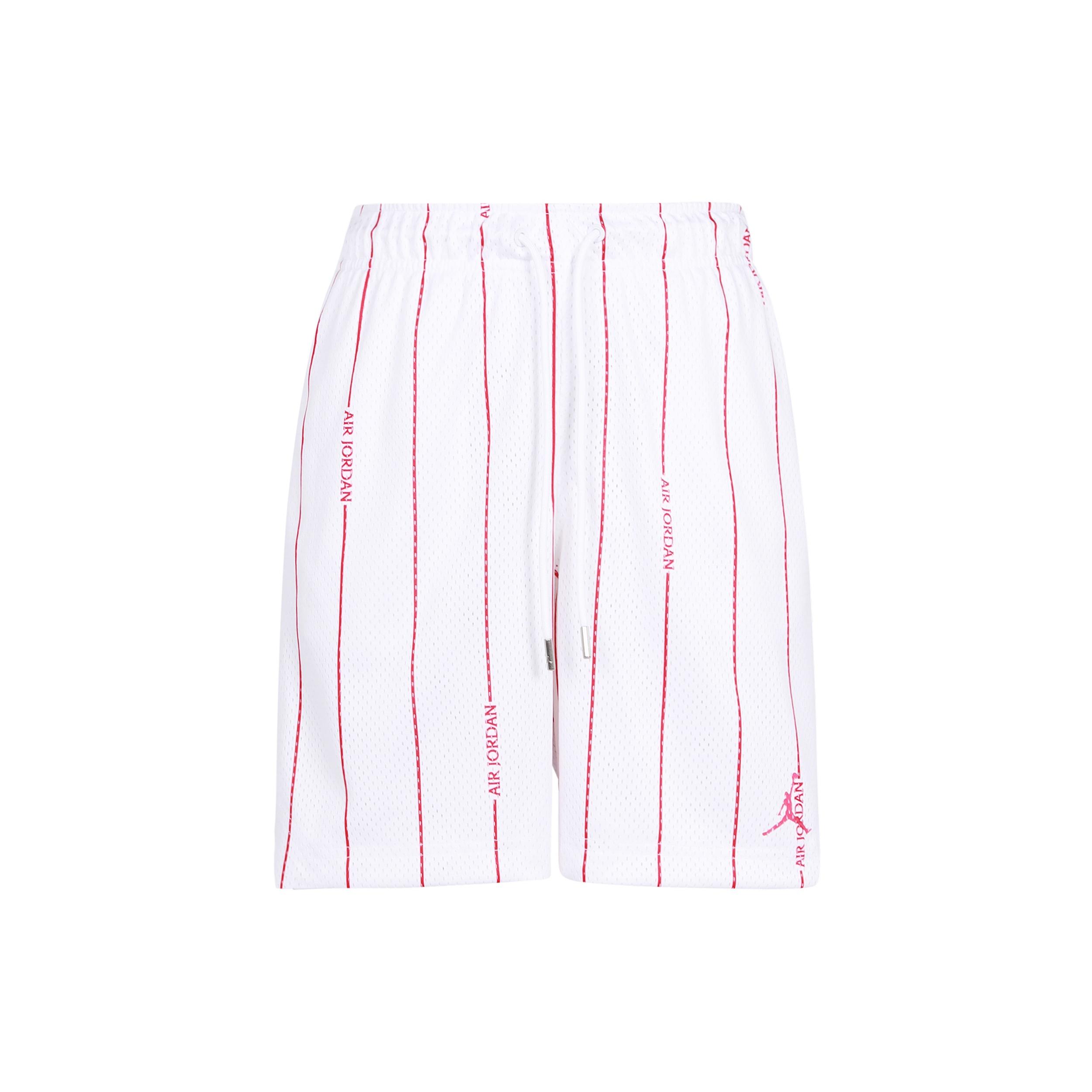 Air Jordan Essentials Breathable Stripe Printing Shorts White Men s DM1358-100 M