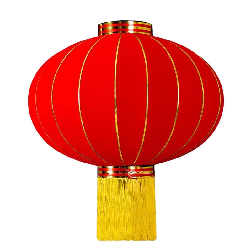 Handmade Waterproof Red Flocked Lantern