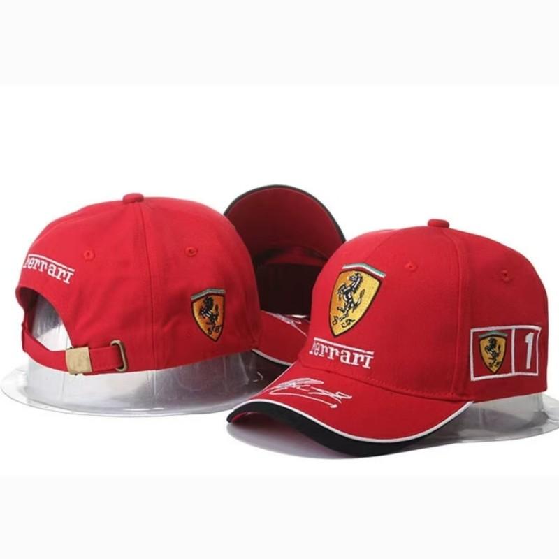 Für Ferrari 488 812 296 F8 R Formel F1 Stickerei Baseballkappen Frühling und Herbst Outdoor Verstellbare Freizeitkappen Sonnenschutzmütze