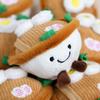 Plush Cartoon Ramen Bowl Toy with Ball Chain Stuffed Lamian Noodles Doll Keychain Pendant Bag Charm Backpack Hanging