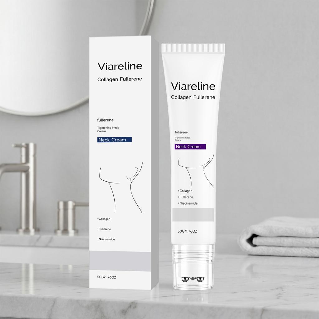 VIARELINE Collagen Moisturizing Neck Cream, Smooth and Hydrating Daily Neck Care