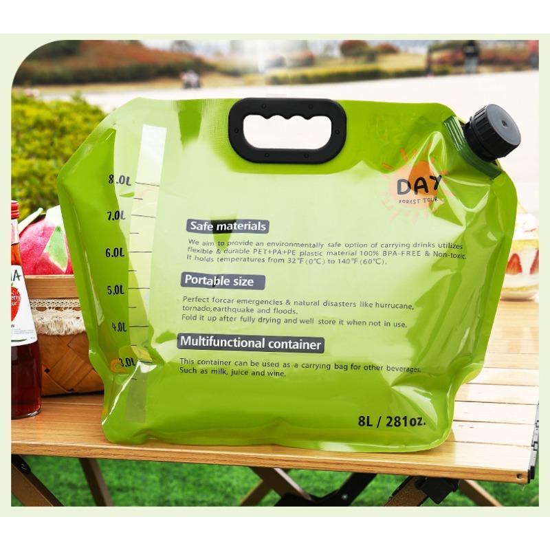 Portable Water Storage Bag, Foldable, Outdoor Sports Camping, Large Capacity, Mountain Climbing, Water Tap, Plastic Bucket, Thickened Water Bag