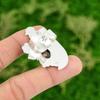 Natural Rhodonite Gemstone 925 Silver Promise Bird Adjustable Ring For Girls